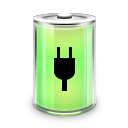  battery plugged icon 