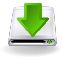  arrow disk download icon 