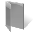  folder gray open icon 