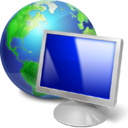  browser computer earth monitor screen icon 