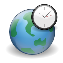  clock earth internet world icon 