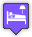  bed hotel lodging icon 