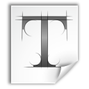  заявление шрифты TTF х икона 