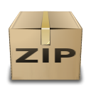  коробки сжатый ZIP значок 