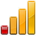  bars chart graph statistics icon 
