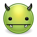 avatar devil evil green monster vampire icon 