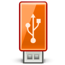  диска жесткого диска оранжевый USB значок 
