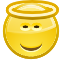  angel face smiley icon 