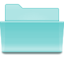  blue folder green icon 