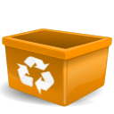  empty recycle bin trash icon 