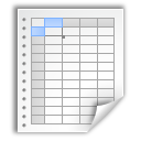  документ офиса бумага электронные таблицы значок 
