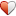  half heart icon 