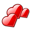  hearts love icon 