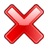  cancel delete exit no reject remove icon 
