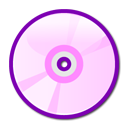  cd disc dvd pink icon 