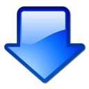  arrow blue down download icon 
