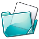  cyan folder icon 
