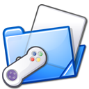  blue controller folder game games gaming icon 