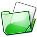  folder green icon 