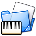  папку MIDI фортепиано значок 
