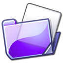  folder violet icon 