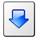  arrow blue download file icon 