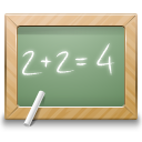  blackboard calculate education math school icon 