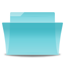  cyan folder icon 