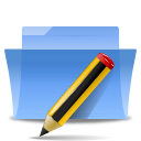  folder pen write icon 