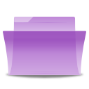  папку фиолетовый значок 