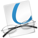  document file glasses icon 