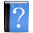  blue book contents dictionary help question mark icon 
