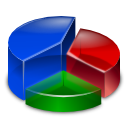  analytics chart graph pie segmentation segments icon 