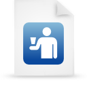  blue document file g16249 paper icon 