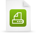  document file green paper icon 
