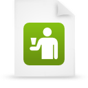  document file g16249 green paper icon 