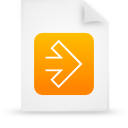  document file g11518 orange paper icon 