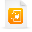  document file g12107 orange paper icon 