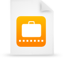  document file g12190 orange paper icon 