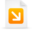  document file g12542 orange paper icon 