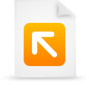  document file g12823 orange paper icon 