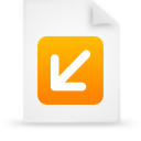  document file g12874 orange paper icon 