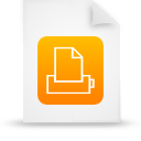  document file g12875 orange paper icon 
