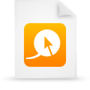  document file g13203 orange paper icon 