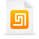  document file g13403 orange paper icon 
