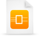  document file g13468 orange paper icon 