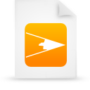  document file g14089 orange paper icon 