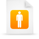  document file g14136 orange paper icon 