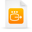  document file g14246 orange paper icon 