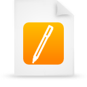  document file g14314 orange paper icon 